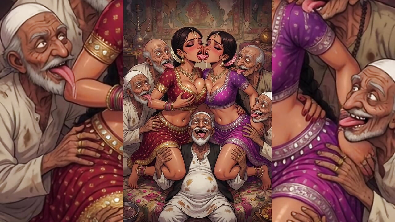 Indische milfs en Bhabhi totaal gedomineerd door smerige moslimmannen - openbare groepering & Corruptie