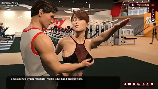 Whispers of desire: sesi latihan istri hot di gym - episode 42