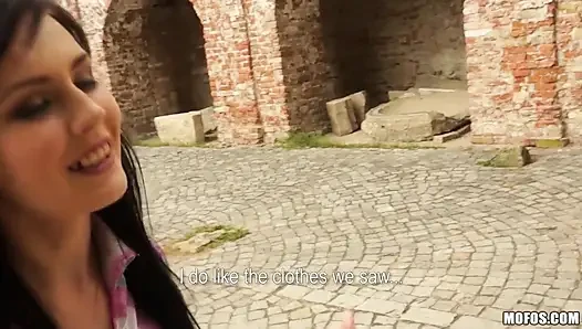 Public Pickups - Timea Bela May Be Shy but for a Couple Bucks Shes a Freak