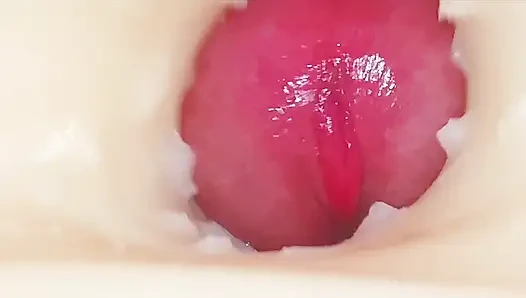 internal & pulsating cumshots Rough sex with a pussy toy makes me cum 4 intense