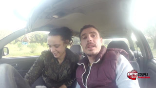 Ignacio Santos and Laura in the Car