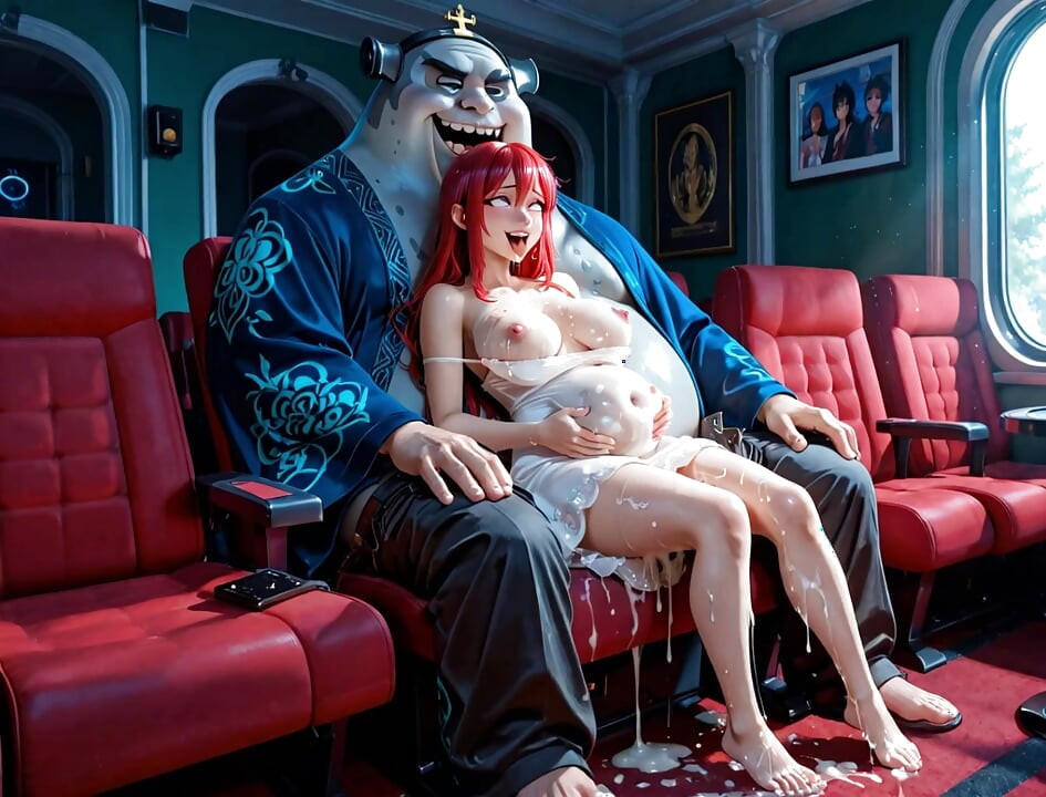 She Just Wanted to Watch the Movie But Got Her Ass Pounded Full of Cum on His Lap (AI generated)