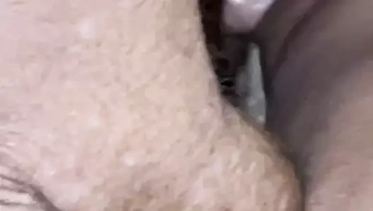 Wife gets a load and cums on hard cock