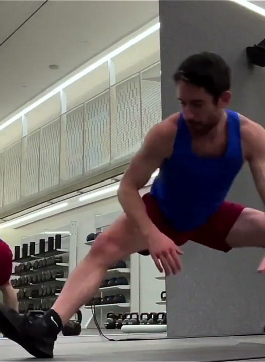 Bulging While Stretching Before My Workout at the Gym