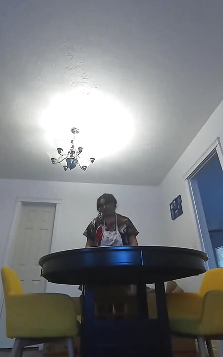Dees Deep Clean. Dirty Housewife Dee Cleans and Picks up Around Your House with No Pants or Panties on.
