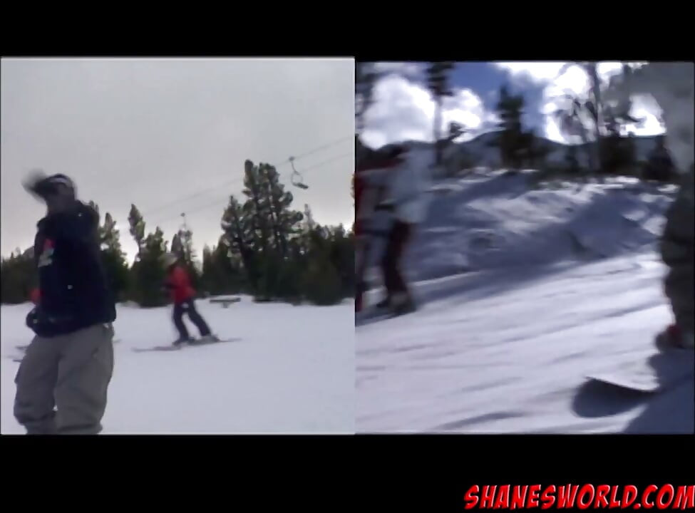 Snowboard, suging av kuk og seriøs, slutty sex