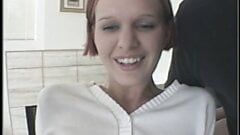 Wild sex for tight teen redhead with huge white cock