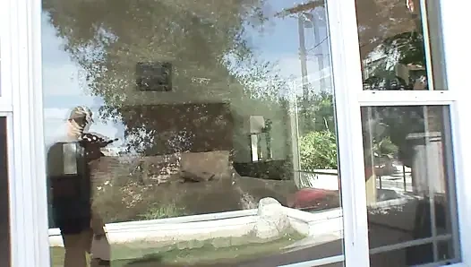 Anal fuck for the ass of a young brunette