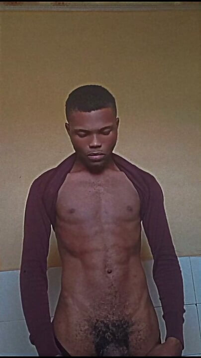 Sexy black print Dick showcase his dick at work