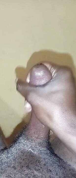 Made my Big Black Cock Cum. I had love my self