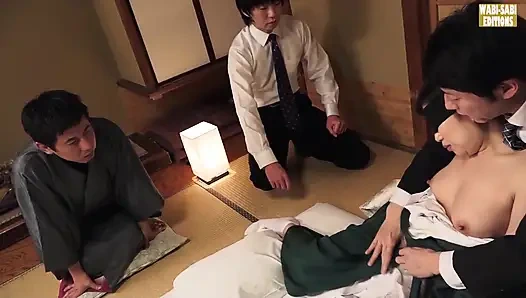 Erotisches Drama Theater, eine sinnliche Begegnung mit einem anmutigen Inn proprietress -szene.4