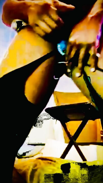 Black sissy cum slut fucks his ass and cums