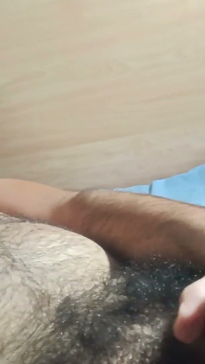 Uncut bro shoots cum in bed | Clip 1