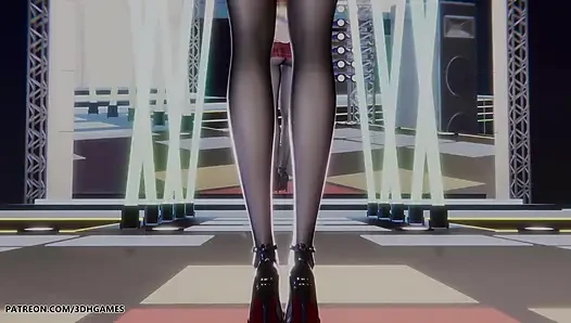 Aku ren - pantat - ahri striptis seksi