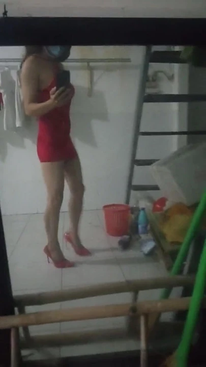 Crossdresser short dress