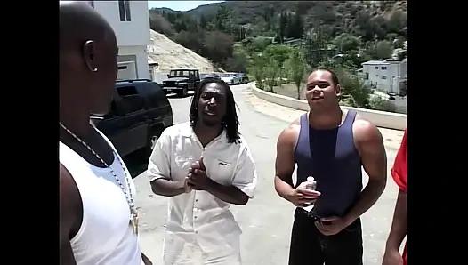 4 Blacks with a Meter of Cock Overall