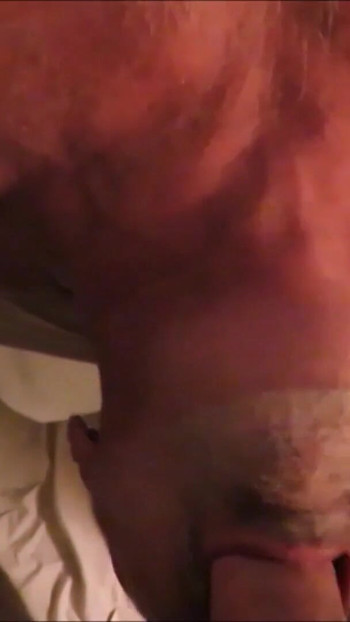 Emotional moment from "Crotchonfire gags a silver daddy stud on the ginger root"
