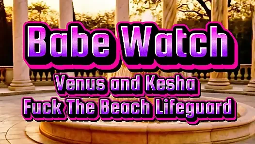 Babe Watch - 2 Sluts Fuck the Resort Lifeguard