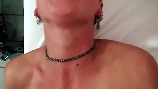 Blonde chick fucked in her tight pussy