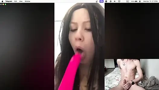 Sie beobachtet, wie ich zweimal masturbiere!