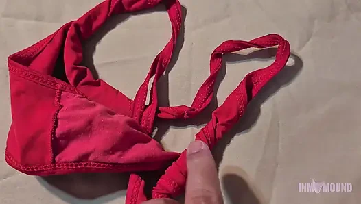 My stepbrother caught me looking for hard dicks and I let him play with my panties. - Inmymound