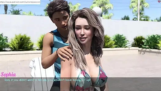 AWAM - Sam massage lotion auf sophia rücken