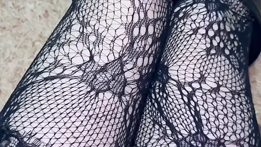 Playing with My Legs in Sexy Stocking and Boots