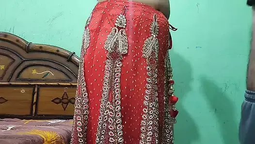 Real Step Brother Seduced and Fucked by Step Sister in Wedding Lehenga