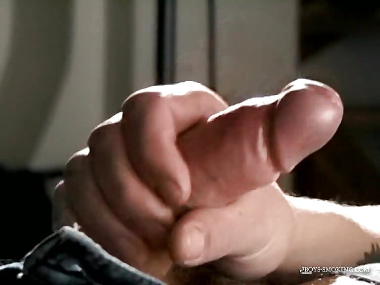 BoysSmoking: Aroused Jony drains his uncut pricks sweet juice while smoking