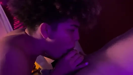 The Latina Brunette Performed a Striptease and Gave a Delicious Blowjob to Seduce the Old Cuckold
