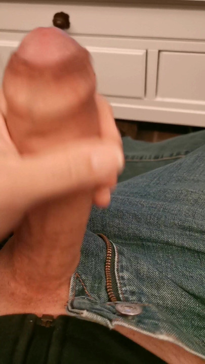 My hard cock about to explode