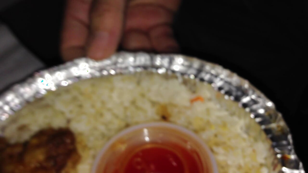 Slideshow with three cum videos slowmo Chinese food