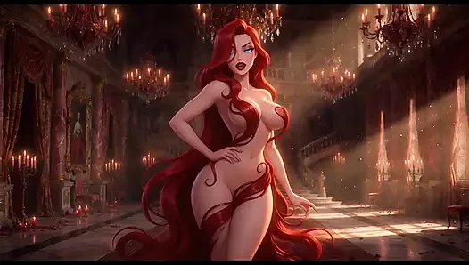 Liora Crimson The Crimson Veil Palace of Shadows Artistic Nude Puzzle Adventure