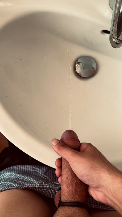 Simply brazen! in the sink at mother-in-law's.
