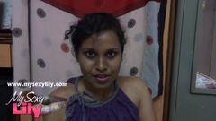 Индийская крошка Lily South с большими сиськами в любительском видео