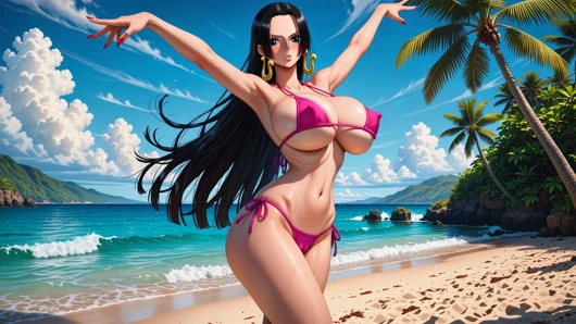 One Piece Babes - One Piece female characters dancing in bikini topless and nude