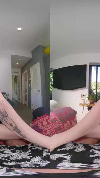 Emotional moment from "BaDoinkVR Miss Lucy Foxx Is So Kinky And Feisty That It Surprised You"