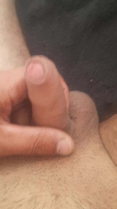 I pulled out my dick and just walked it out