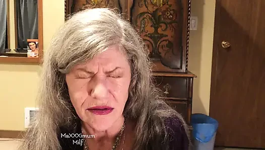 Sexy Mature Hot BJ + Swallow While Riding Dildo! MaXXXimumMilf