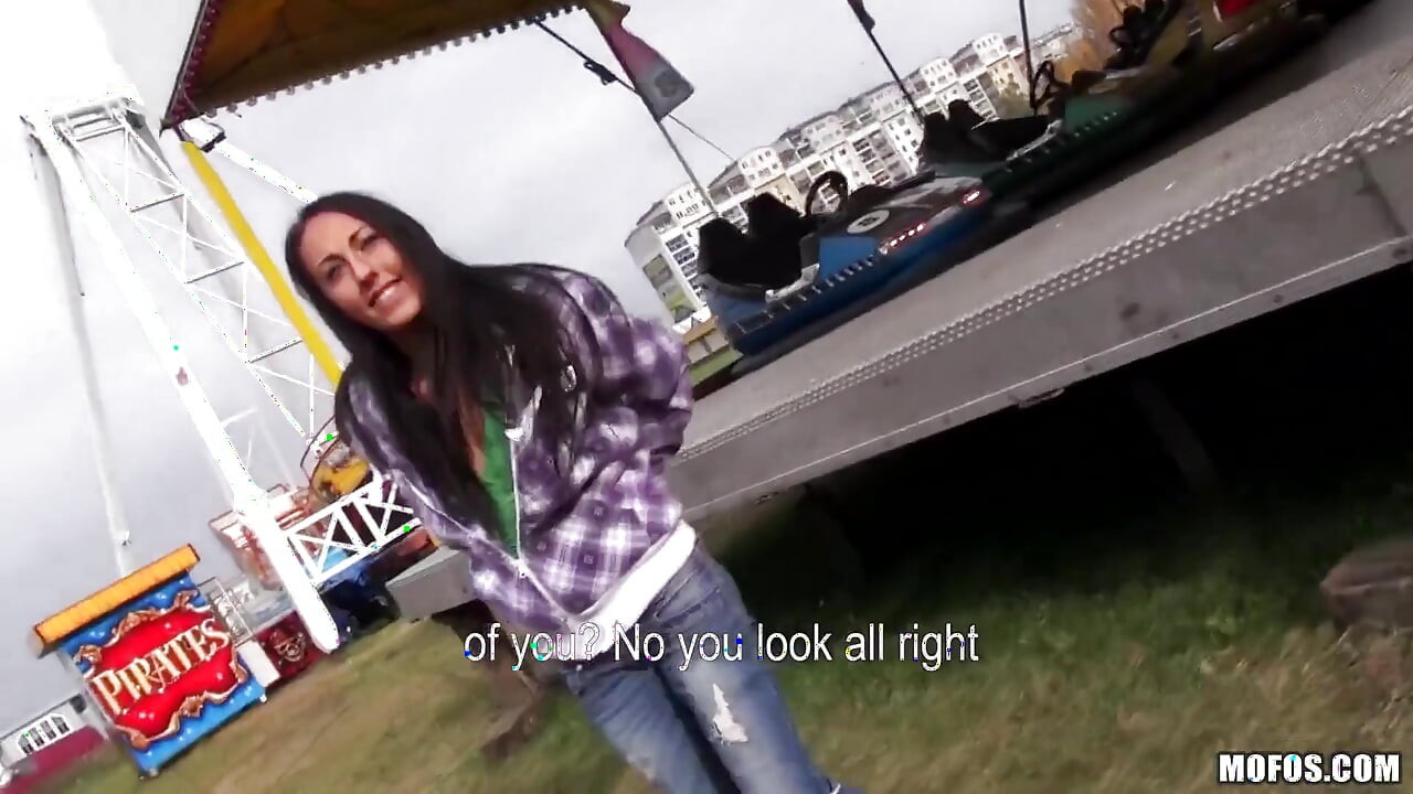 Public Pickups - Brunette Czech El Storm Rides Bumper Cars & Gives Steve a POV Blowjob with Steve Q & Gets Doggystyle Fuck