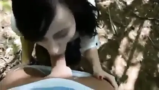 Outside Blowjob