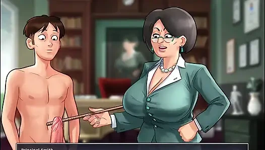 Watch me Fuck Mermaid as the Principal punishes me for my naughty dreams in Summertime Saga