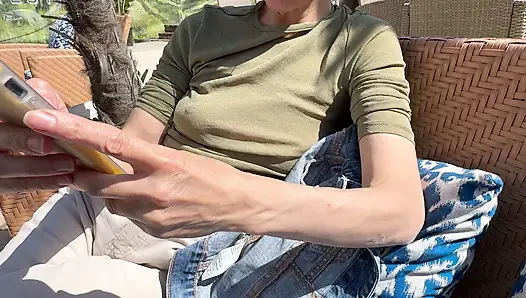 Everyone was looking at my sexy nipples wearing a see through shirt in public beach bar