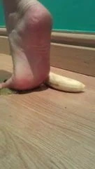 slightly dirty feet making you breakfast