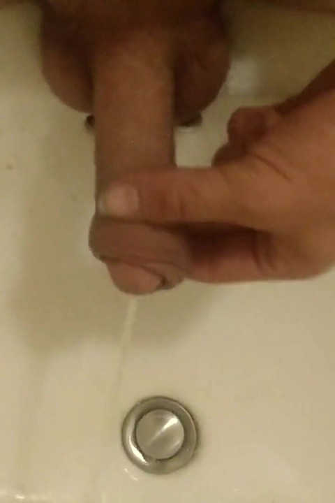 Peeing on My Hand, in a Sink