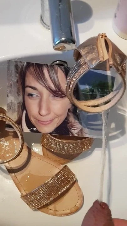 Pissed on her sandals