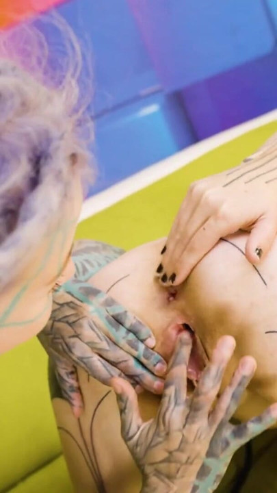 Tattooed Lesbian Gets Fisted Hard Until Real Shaking Orgasm | Clip 1