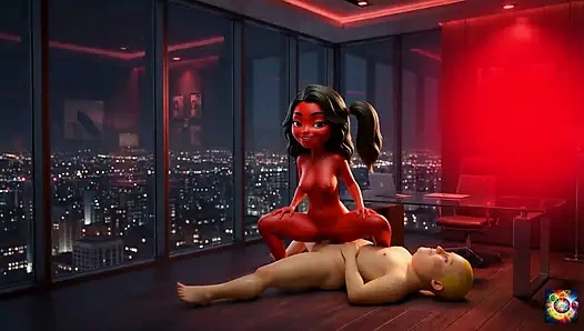 Романтическая пара делит чувственную ночь - AI хентай ASMR