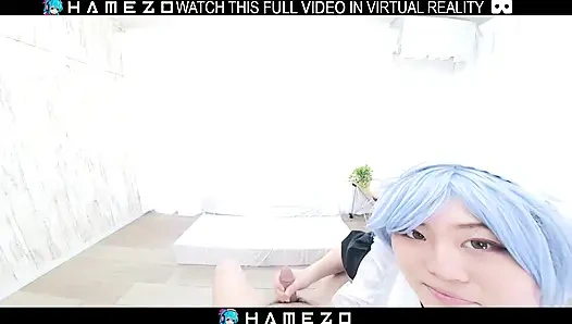 Japanese horny maid Cocoa Shirayuki had a hot fuck,in VR.