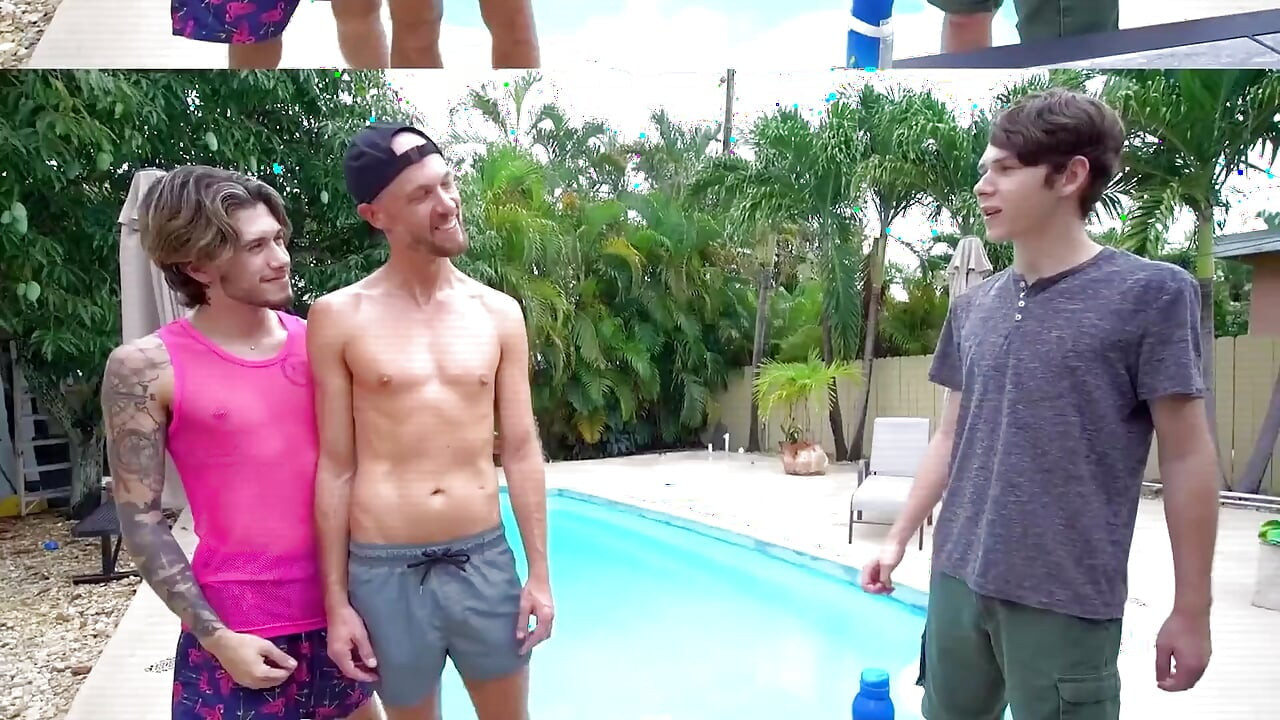 Perv Dude Makes His Hot Stepsons Suck Each Other While He Pounds Them From Behind For Thanksgiving